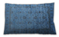 Mid-Century Modern Urban Blue Lumbar Throw Pillow, 13 inch by 19 inch, lburb1568