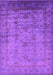 Machine Washable Oriental Pink Industrial Rug, wshurb1568pnk