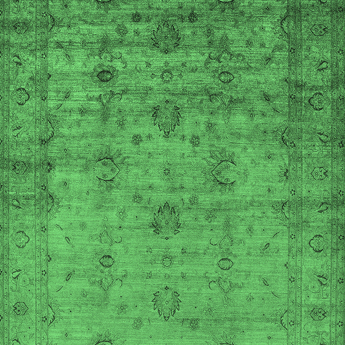 Oriental Emerald Green Industrial Rug, urb1568emgrn
