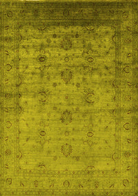 Oriental Yellow Industrial Rug, urb1568yw