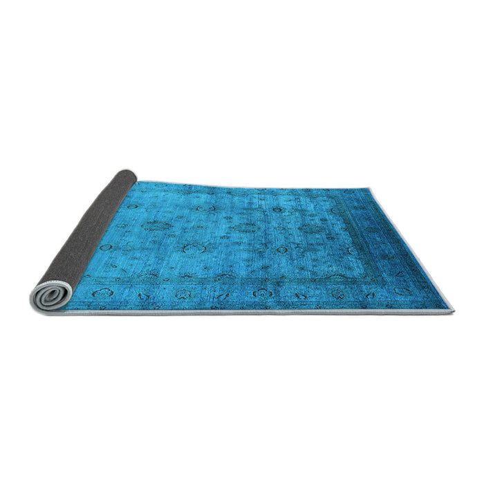 Sideview of Oriental Light Blue Industrial Rug, urb1568lblu