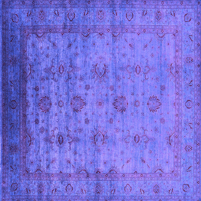 Square Oriental Purple Industrial Rug, urb1568pur