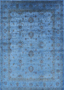 Mid-Century Modern Blue Oriental Rug, urb1568