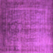 Square Oriental Purple Industrial Rug, urb1569pur