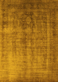 Oriental Yellow Industrial Rug, urb1569yw