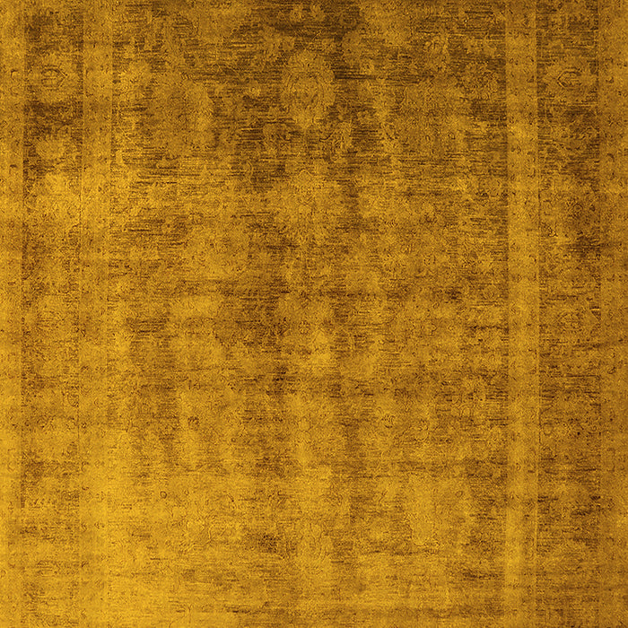 Oriental Yellow Industrial Rug, urb1569yw