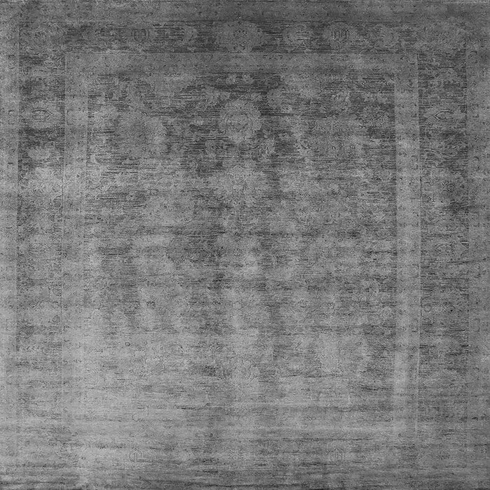 Square Oriental Gray Industrial Rug, urb1569gry