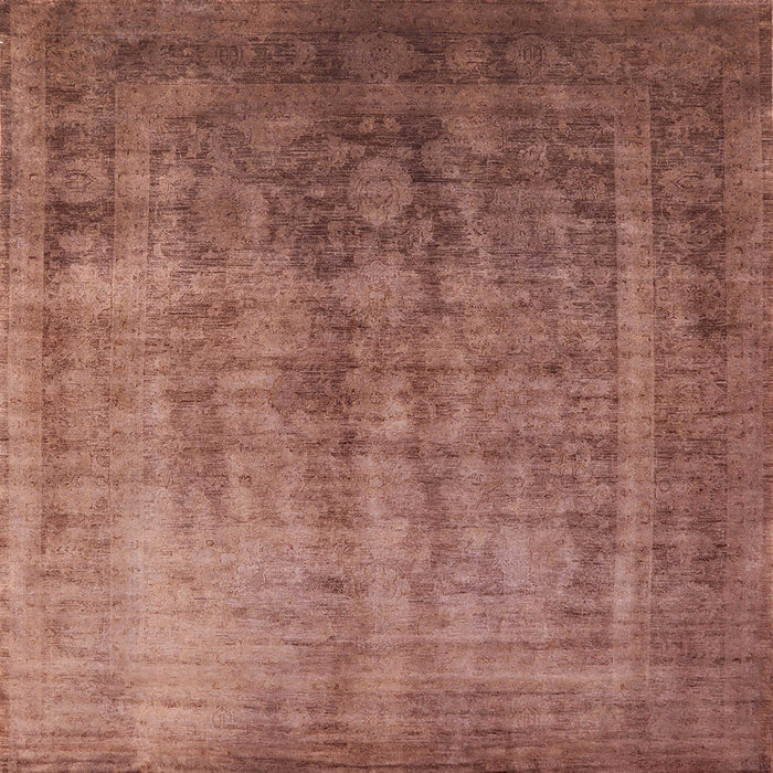 Square Machine Washable Industrial Modern Chestnut Red Rug, wshurb1569