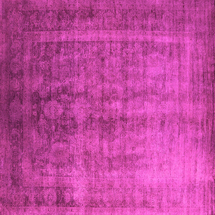 Square Oriental Pink Industrial Rug, urb1569pnk