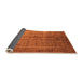 Sideview of Oriental Orange Industrial Rug, urb1569org