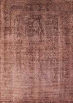 Mid-Century Modern Chestnut Red Oriental Rug, urb1569