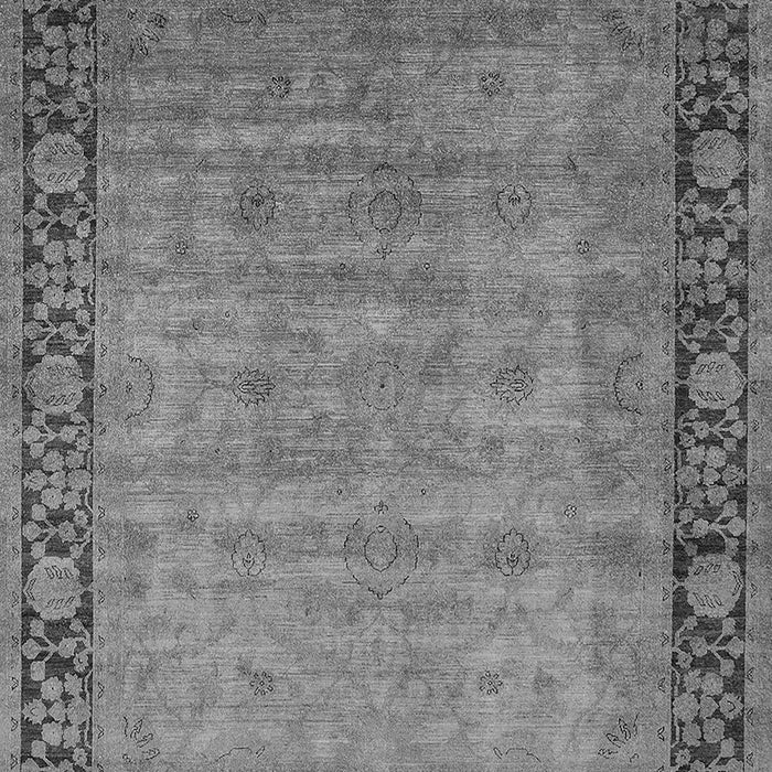 Machine Washable Oriental Gray Industrial Rug, wshurb1570gry