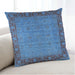 Lifestyle Image of Mid-Century Modern Urban Square Blue Throw Pillow, 18 inch by 18 inch, pwurb1570