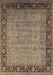 Machine Washable Oriental Brown Industrial Rug, wshurb1570brn