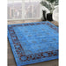 Machine Washable Industrial Modern Blue Rug in a Family Room, wshurb1570