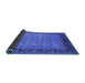 Sideview of Oriental Blue Industrial Rug, urb1570blu