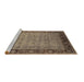 Sideview of Machine Washable Oriental Brown Industrial Rug, wshurb1570brn