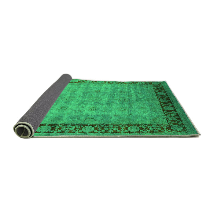 Sideview of Oriental Green Industrial Rug, urb1570grn