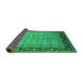 Sideview of Oriental Green Industrial Rug, urb1570grn