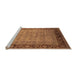 Sideview of Machine Washable Oriental Orange Industrial Area Rugs, wshurb1570org