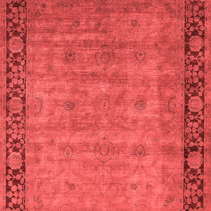 Machine Washable Oriental Red Industrial Rug, wshurb1570red