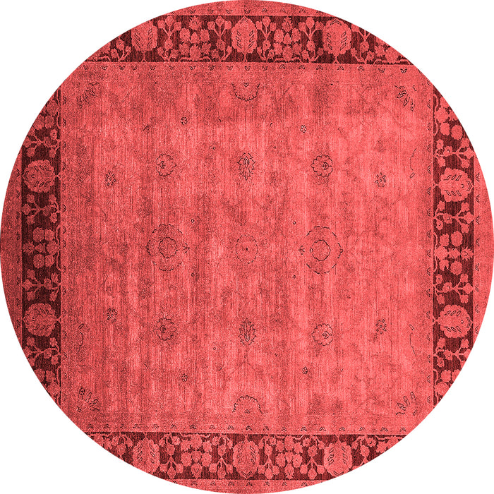 Machine Washable Oriental Red Industrial Rug, wshurb1570red