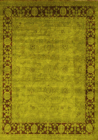 Oriental Yellow Industrial Rug, urb1570yw