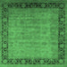 Square Oriental Emerald Green Industrial Rug, urb1570emgrn