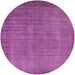 Round Machine Washable Industrial Modern Crimson Purple Rug, wshurb1571