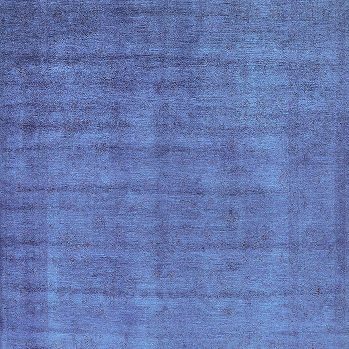 Machine Washable Oriental Light Blue Industrial Rug, wshurb1571lblu