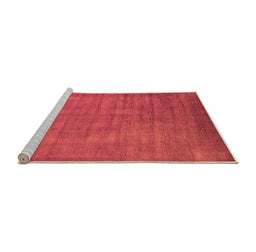 Sideview of Machine Washable Oriental Orange Industrial Area Rugs, wshurb1571org