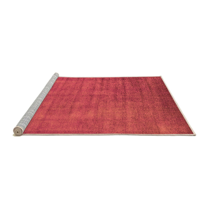 Sideview of Machine Washable Oriental Orange Industrial Area Rugs, wshurb1571org