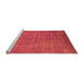 Sideview of Machine Washable Oriental Orange Industrial Area Rugs, wshurb1571org
