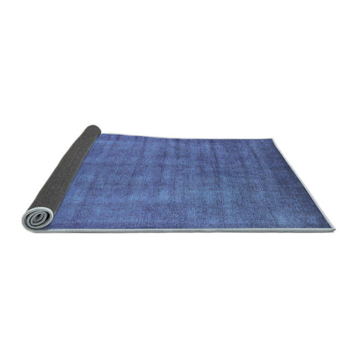 Sideview of Oriental Light Blue Industrial Rug, urb1571lblu