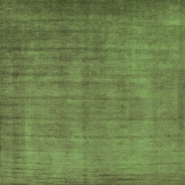 Square Oriental Green Industrial Rug, urb1571grn