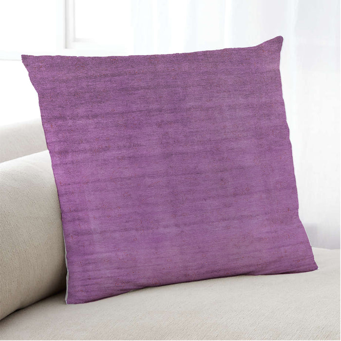 Lifestyle Image of Mid-Century Modern Urban Square Crimson Purple Throw Pillow, 18 inch by 18 inch, pwurb1571