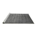 Sideview of Machine Washable Oriental Gray Industrial Rug, wshurb1572gry