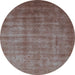 Round Oriental Light Blue Industrial Rug, urb1572lblu