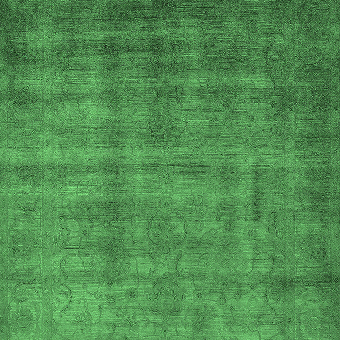Oriental Emerald Green Industrial Rug, urb1572emgrn