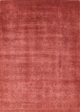 Machine Washable Industrial Modern Bright Orange Rug, wshurb1572