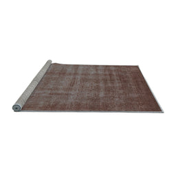 Sideview of Machine Washable Oriental Light Blue Industrial Rug, wshurb1572lblu