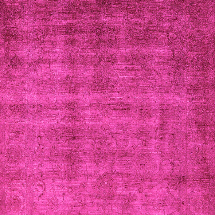 Machine Washable Oriental Pink Industrial Rug, wshurb1572pnk