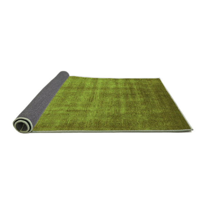 Sideview of Oriental Green Industrial Rug, urb1572grn
