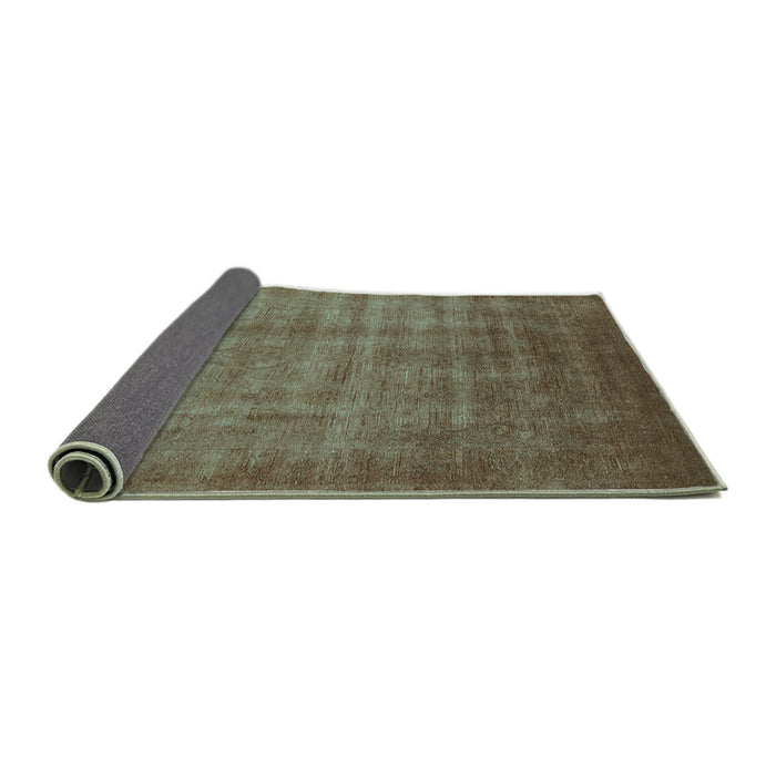 Sideview of Oriental Turquoise Industrial Rug, urb1572turq