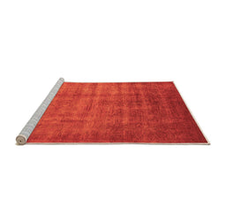 Sideview of Machine Washable Oriental Orange Industrial Area Rugs, wshurb1572org