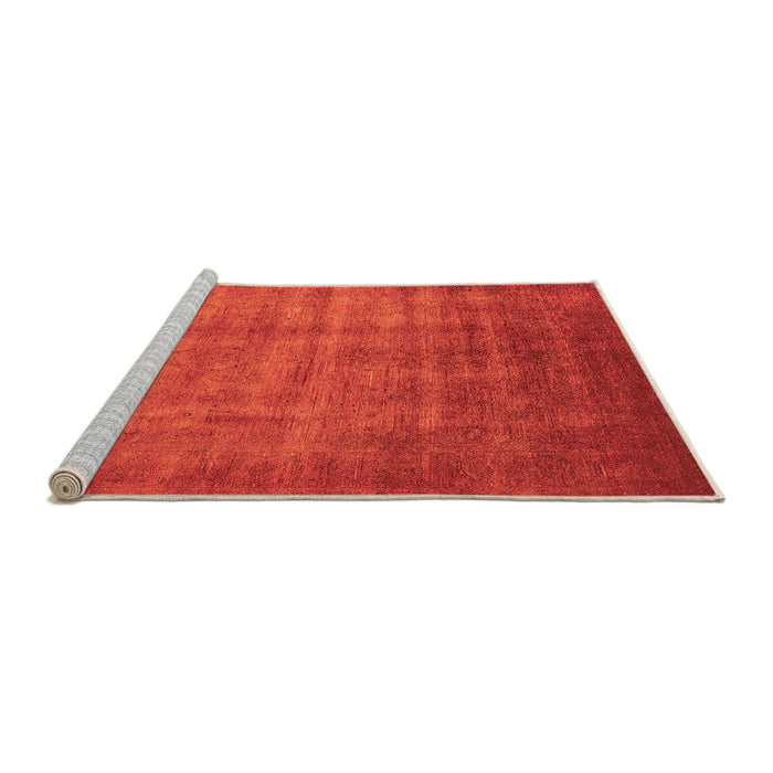Sideview of Machine Washable Oriental Orange Industrial Area Rugs, wshurb1572org