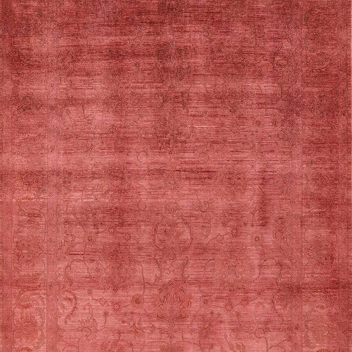 Mid-Century Modern Bright Orange Oriental Rug, urb1572