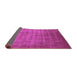 Sideview of Oriental Purple Industrial Rug, urb1572pur