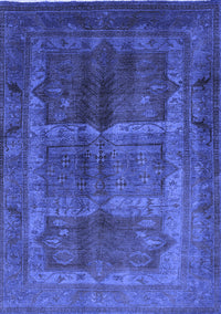 Oriental Blue Industrial Rug, urb1573blu