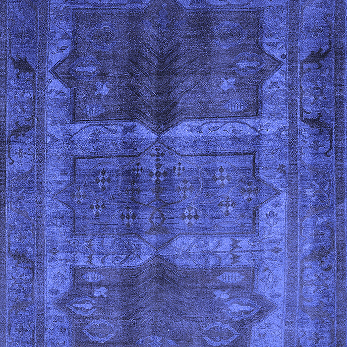 Oriental Blue Industrial Rug, urb1573blu